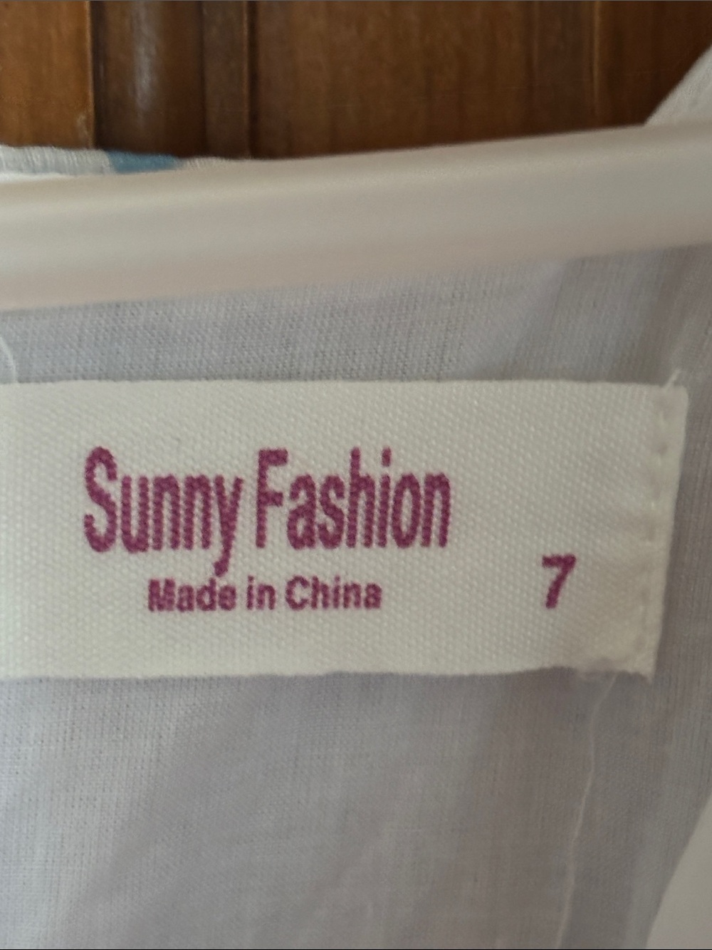 Sunny Fashion Girls Floral Garden Fit & Flare Party Dress White Pink Size 7 - Picture 5 of 7